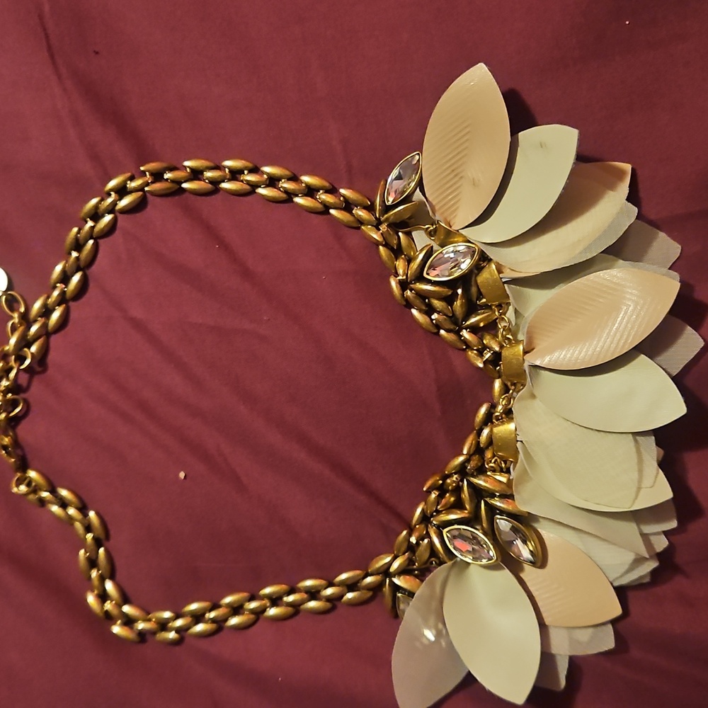 Stella & Dot Gold Bib Necklace